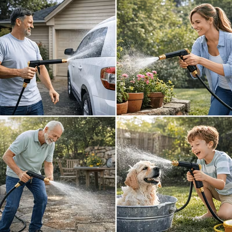 High Pressure Water Spray Gun � Multi Purpose Garden Watering & Car Wash Nozzle