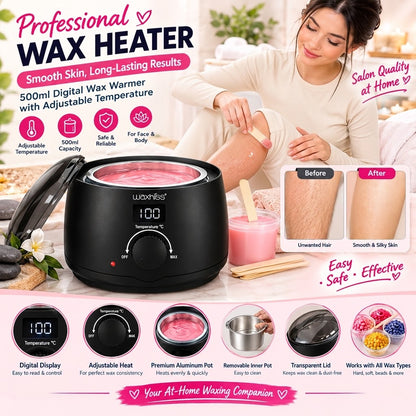 500ml Digital Wax Heater – Adjustable Temperature Wax Warmer