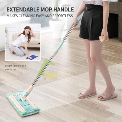 Modern Wet & Dry Microfiber Floor Mop – Home Cleaning Mop with Reusable Cleaning Cloth
