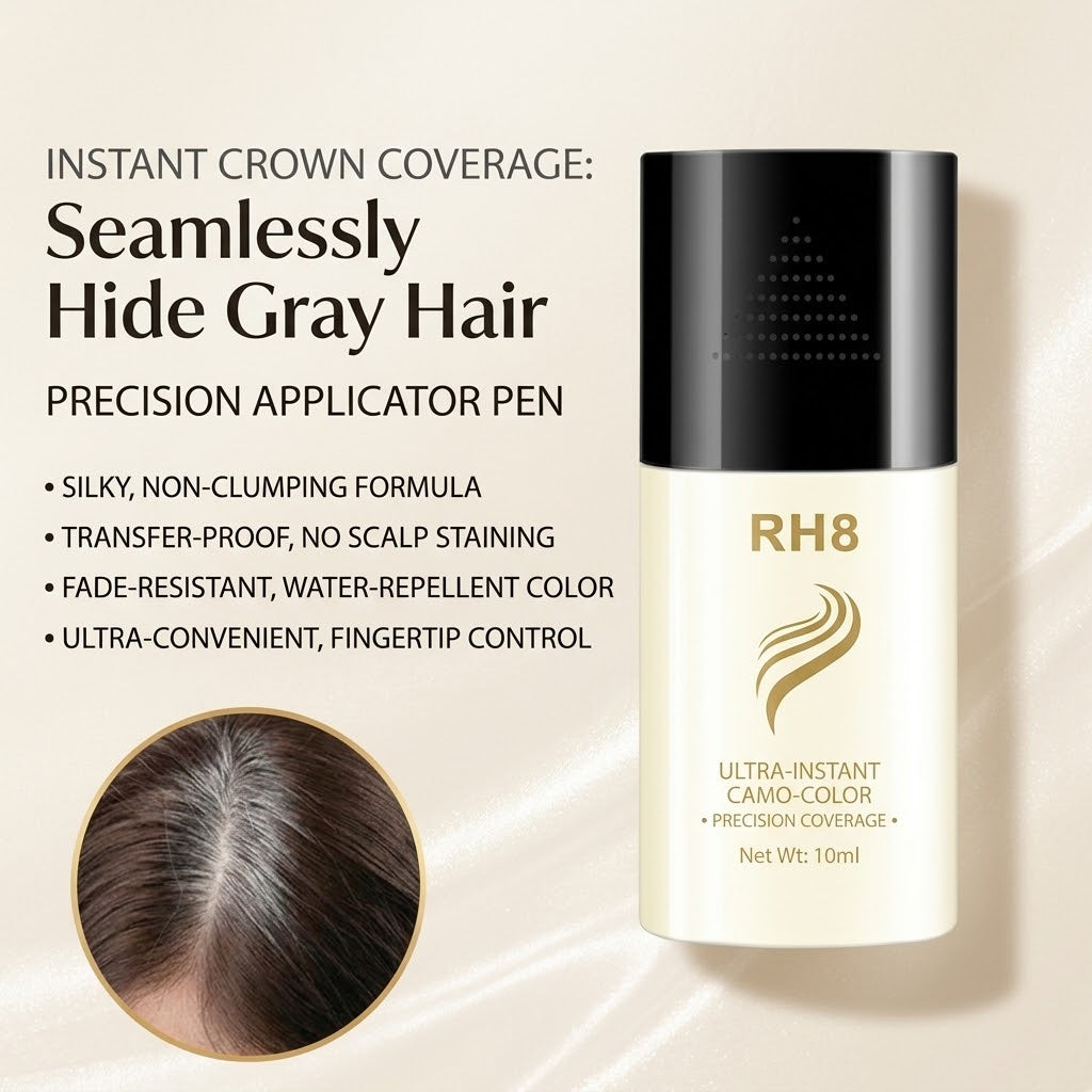2-in-1 Hair Color Stick & Comb – Portable Root Touch-Up Hair Coloring Brush
