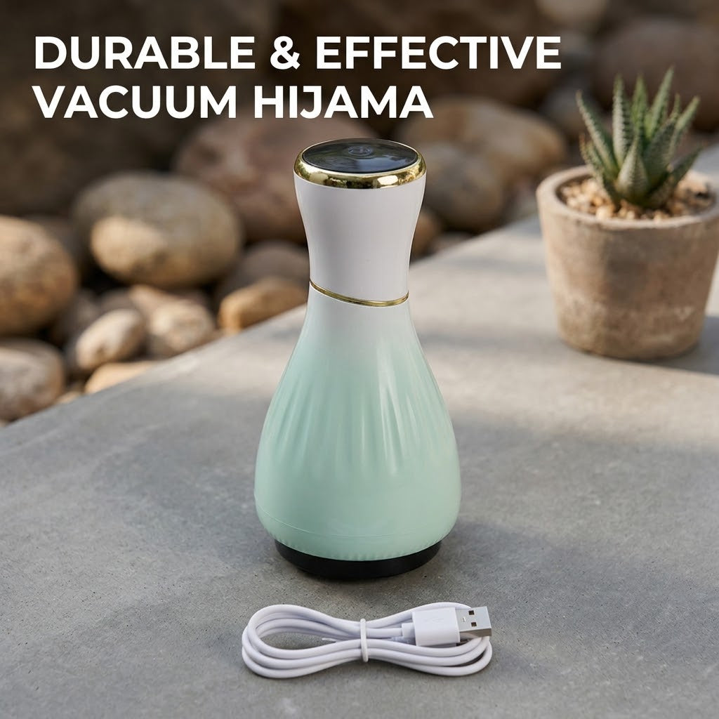 Electric Cupping Therapy Machine – USB Rechargeable Vacuum Body Massager with Timer Control
