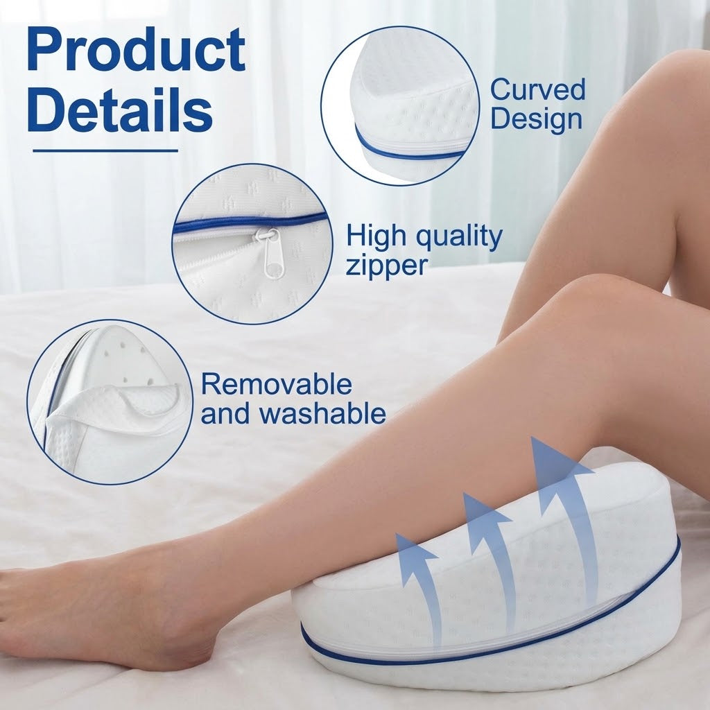 Leg Pillow Support Wedge – Comfortable Back, Hip, Knee & Leg Positioning Pillow