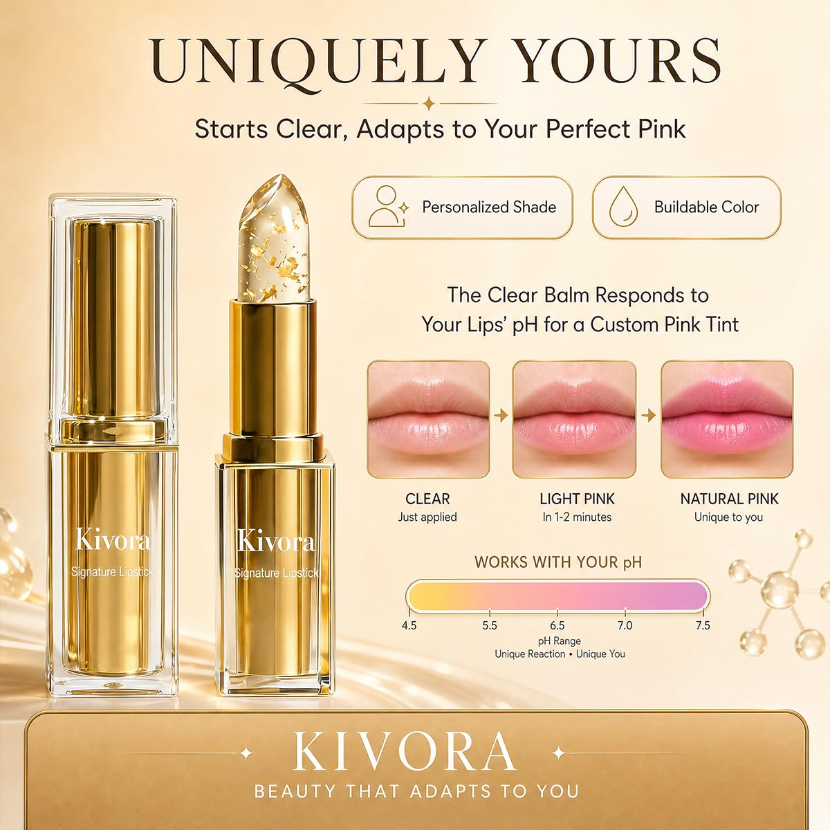 Magic Color Changing Lip Balm – Temperature & pH Reactive Moisturizing Lipstick