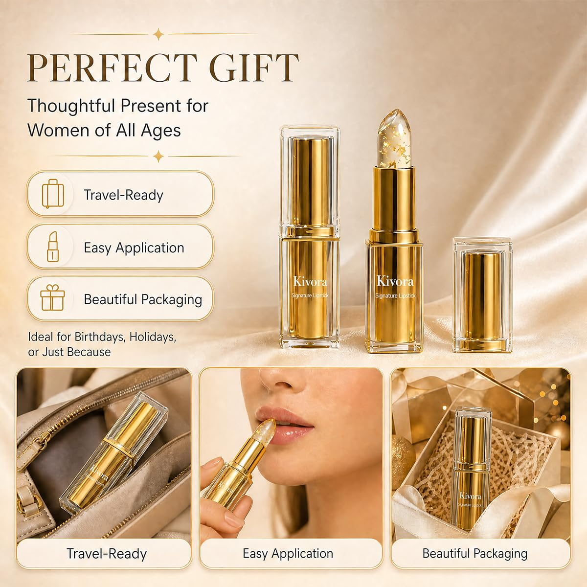 Magic Color Changing Lip Balm – Temperature & pH Reactive Moisturizing Lipstick