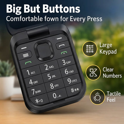Senior Mobile Phone – Dual SIM Large Screen & Loud Sound