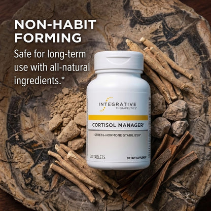 Cortisol Manager Supplement – Ashwagandha, L-Theanine & Vitamins for Stress & Sleep Support