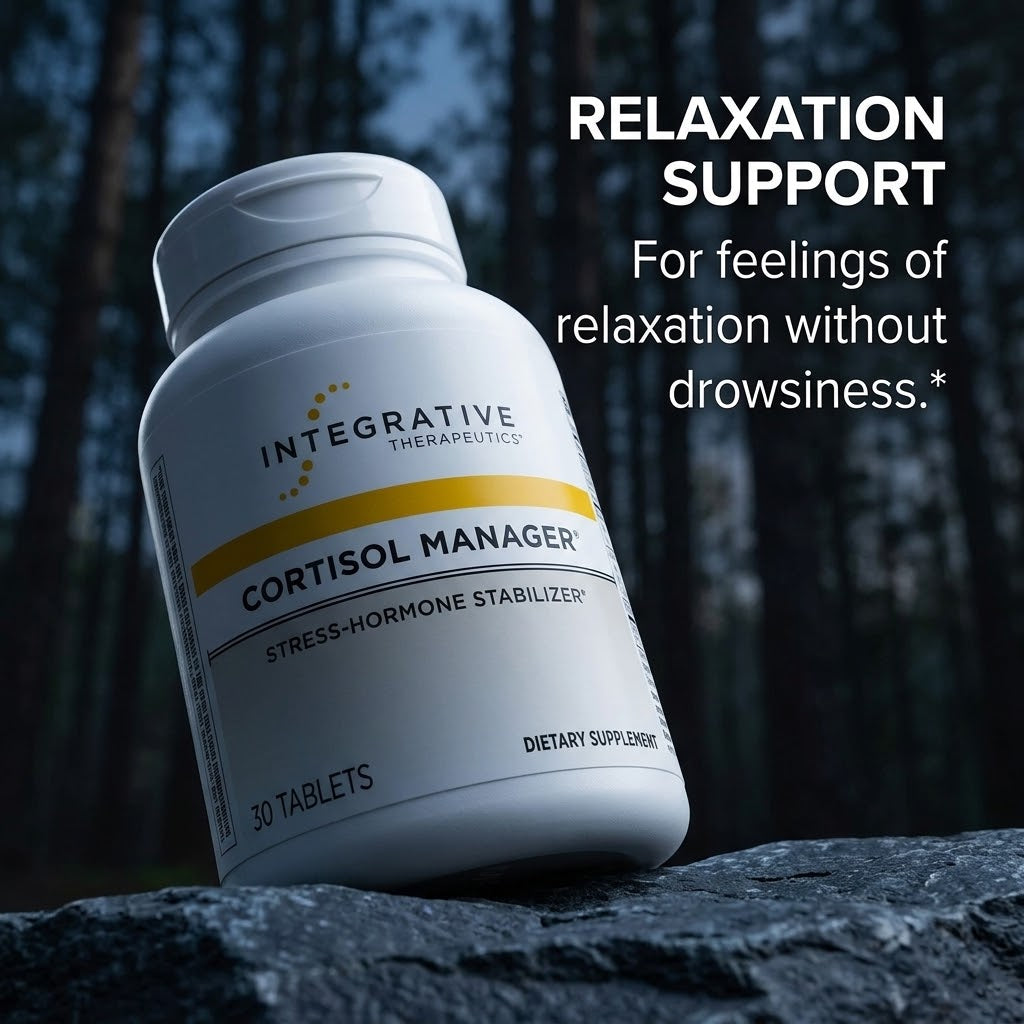 Cortisol Manager Supplement – Ashwagandha, L-Theanine & Vitamins for Stress & Sleep Support