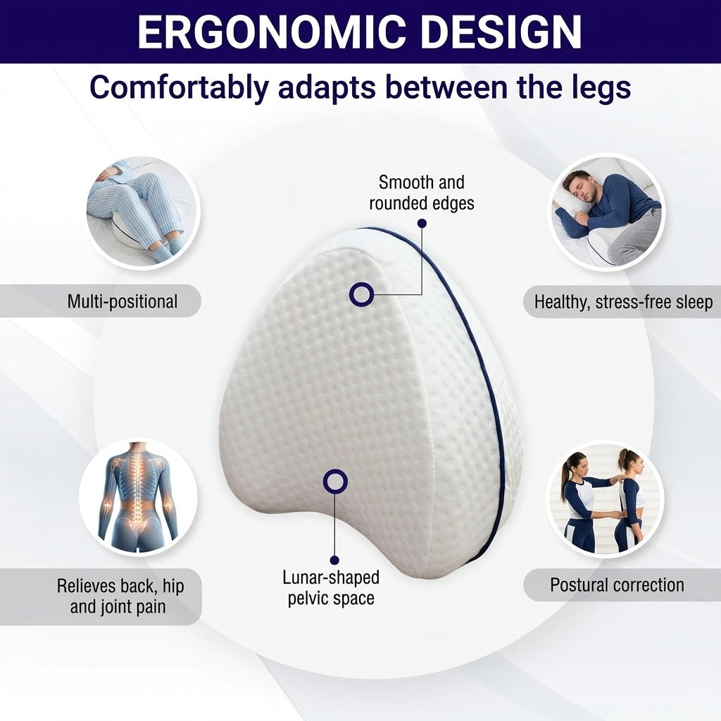Leg Pillow Support Wedge – Comfortable Back, Hip, Knee & Leg Positioning Pillow