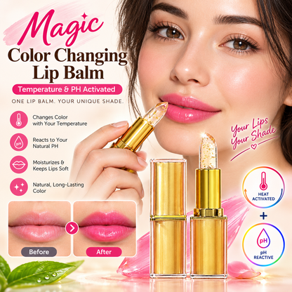 Magic Color Changing Lip Balm – Temperature & pH Reactive Moisturizing Lipstick