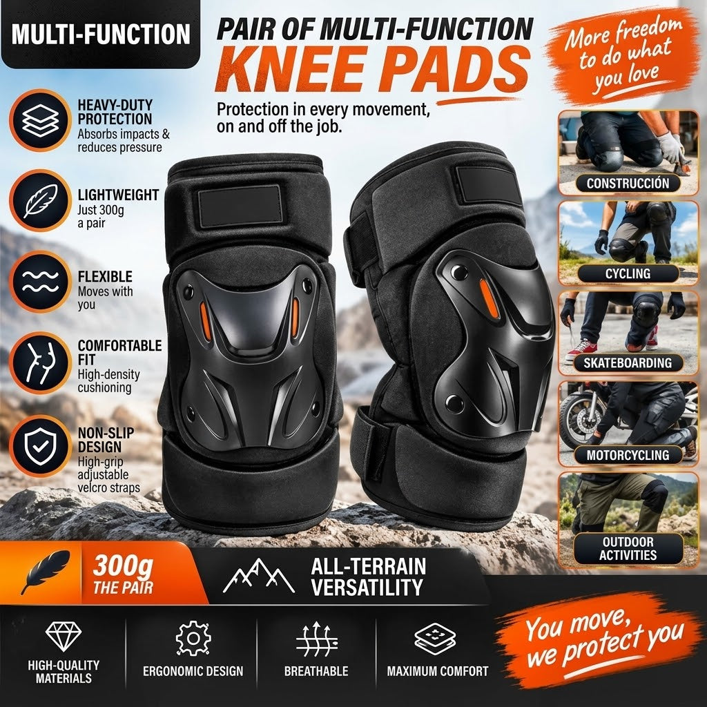 Knee & Elbow Protection Shock-Absorbing for  Motorcycle & Outdoor Sports