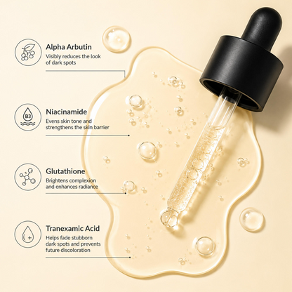 Alpha Arbutin Brightening Serum – Niacinamide & Glutathione