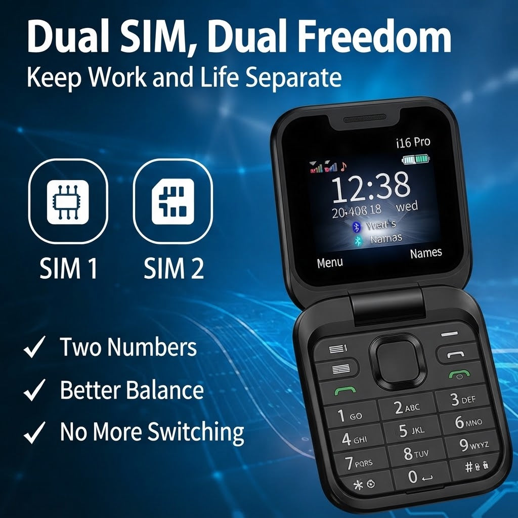 Senior Mobile Phone – Dual SIM Large Screen & Loud Sound
