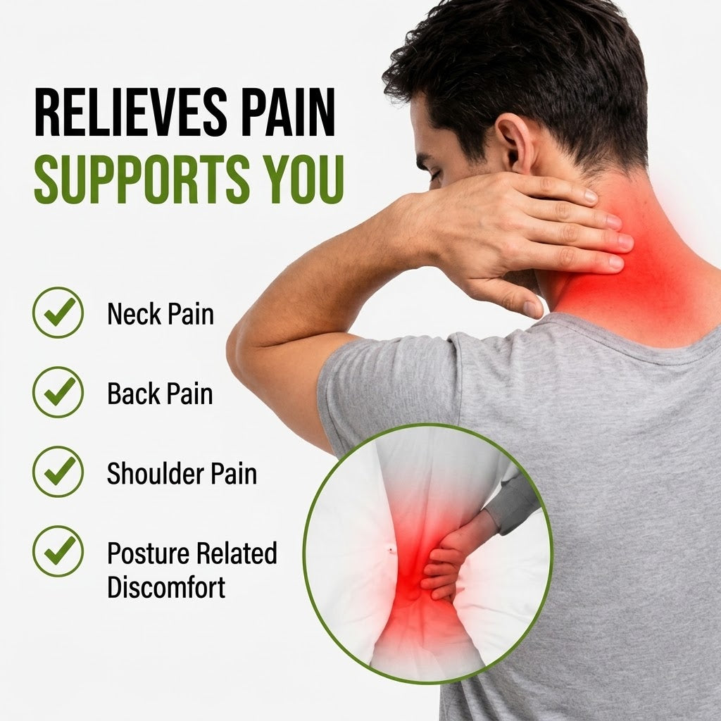 Corrector Back Brace – Neoprene Lumbar Support Belt with Breathable Shoulder Straps