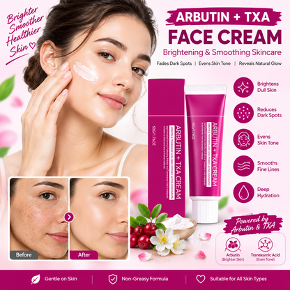 Arbutin + TXA Face Cream – Brightening & Smoothing Skincare