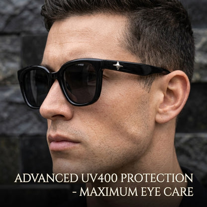 Unisex Square Polarized Sunglasses – UV400 Retro Fashion Eyewear for Men & Women