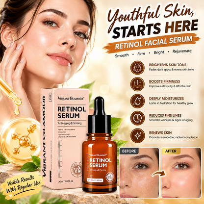 Retinol Facial Serum – Moisturizing Brightening & Firming Anti-Aging Skincare for Fine Lines