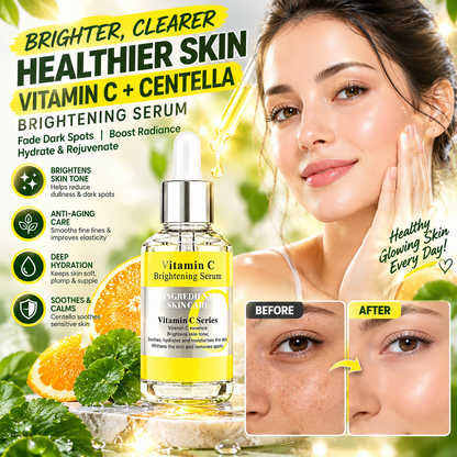 Vitamin C Centella Brightening Serum – Hydrating, Soothing &amp; Anti-Aging Facial Skincare