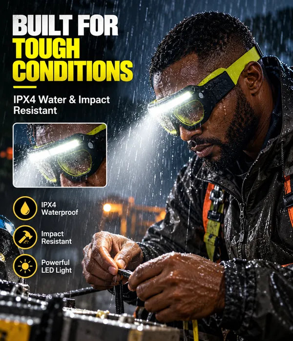 Product - Rechargeable LED Glasses Headlamp